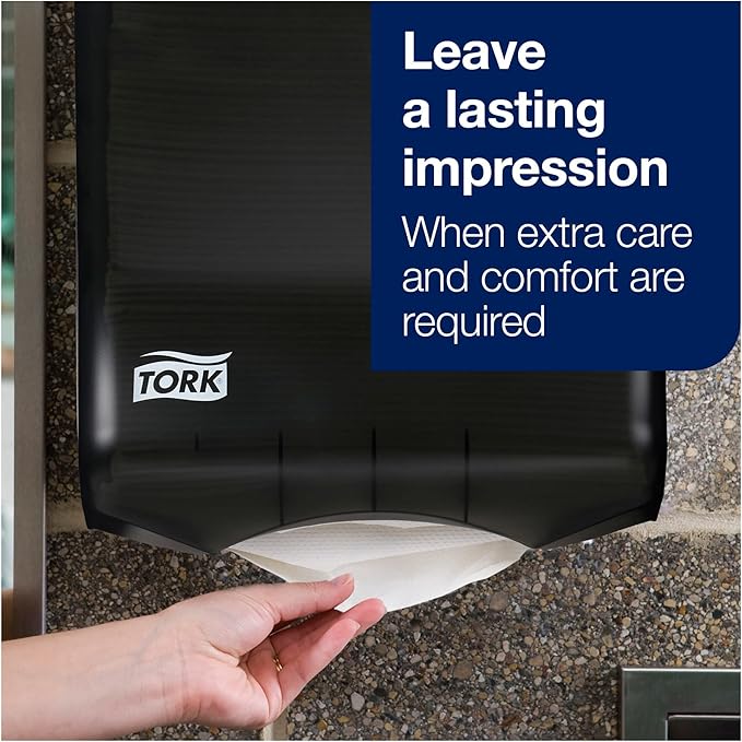 Tork Multifold Hand Towel, Natural White, H2, Universal, 3-Panel, Disposable, 100% Recycled Fibers, 1-Ply, 16 x 250 Sheets, 420483