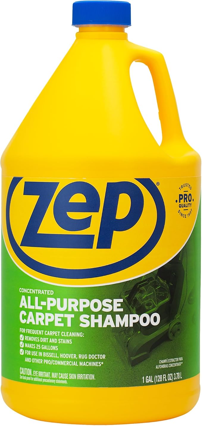 ZEP All-Purpose Carpet Shampoo Concentrate 128 ounce ZUCEC128 (Case of 4)