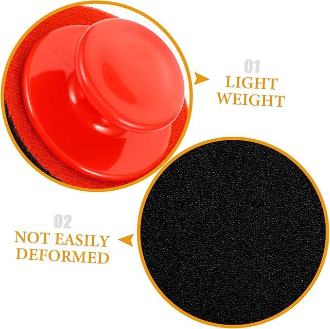 PartyKindom 4sets Car Wax Applicator Pads Sponge for Car Paint Buffing Puff Polishing Kit