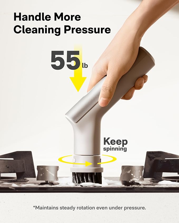 HOTO AutoCare Air Duster & Vacuum with Handheld Kitchen Spin Scrubber