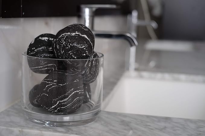 Chada Magic Rocks : Charcoal Air Deodorizer, No Chemicals, Activated Charcoal, Natural Room Odor Eliminator, Neutralizer, Absorb Smoke Smell, 420 g, set of 4 rocks