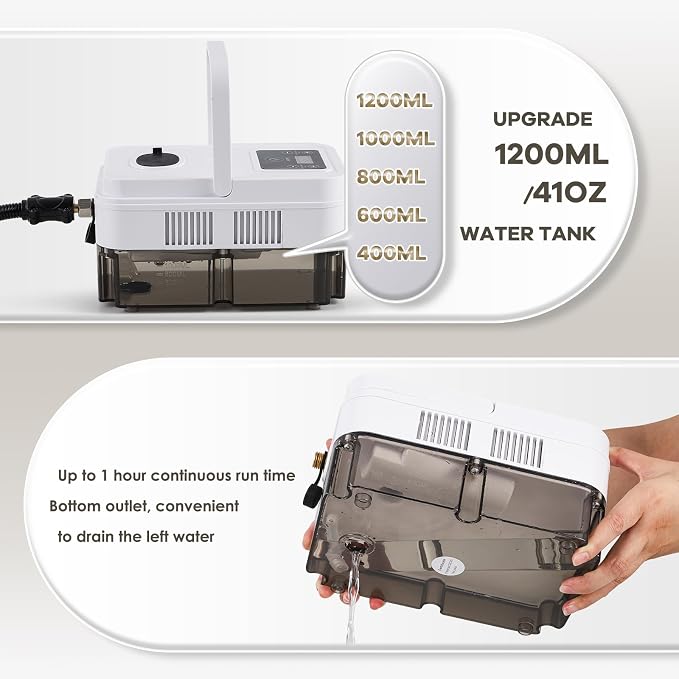 Timing Steam Cleaner, Extra 2 Nylon Brush, 2 Brass Brush