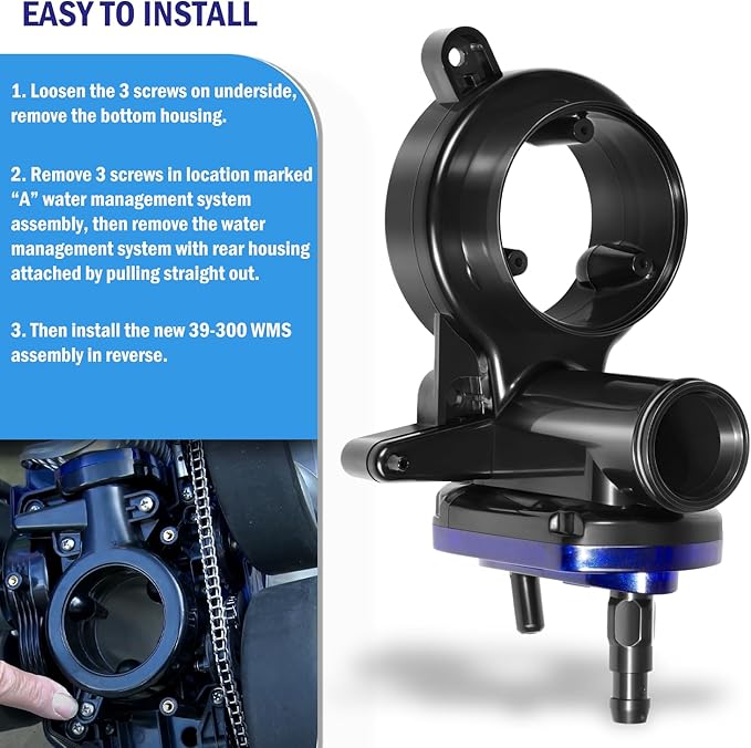 39-300 WMS Water Management Assembly with O-Ring Replacement Parts Rebuild Kit Fit for Zodiac Polaris 3900 P39 Sport Robotic Swimming Pool Cleaner Vacumm