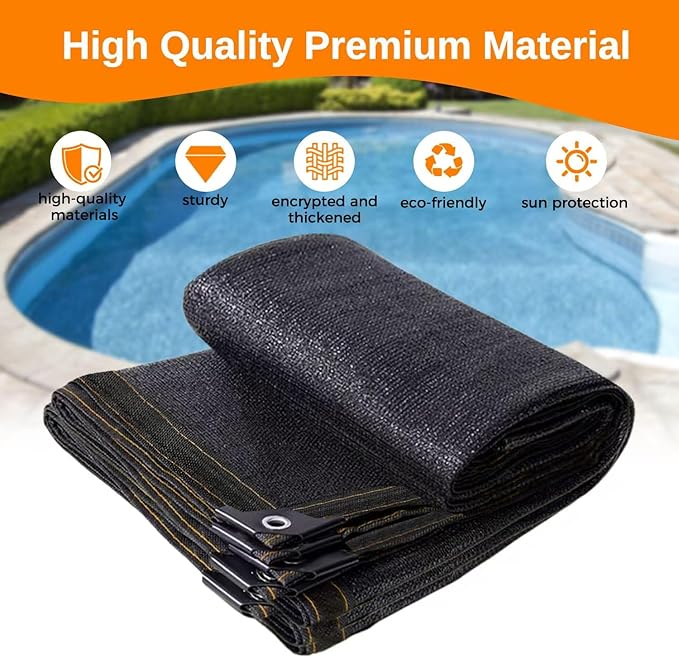 20x40 FT Pool Leaf Cover for Inground and Above Ground Rectangle Swimming Pools Durable Mesh Pool Cover with Grommets,Pool Leaf Net for Leaf Protection.