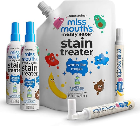 Miss Mouth's Messy Eater Stain Treater Refill Ready Bundle and Stain Pens