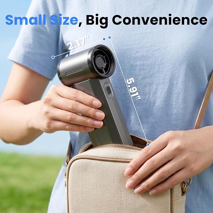 Antarctic Star 130000 RPM Electric Air Duster, Portable Turbo Blower with Stepless Airflow Adjustment and Vacuum Cleaning Kit for Computer, Keyboard, Car Interior & Outdoor Use, Grey