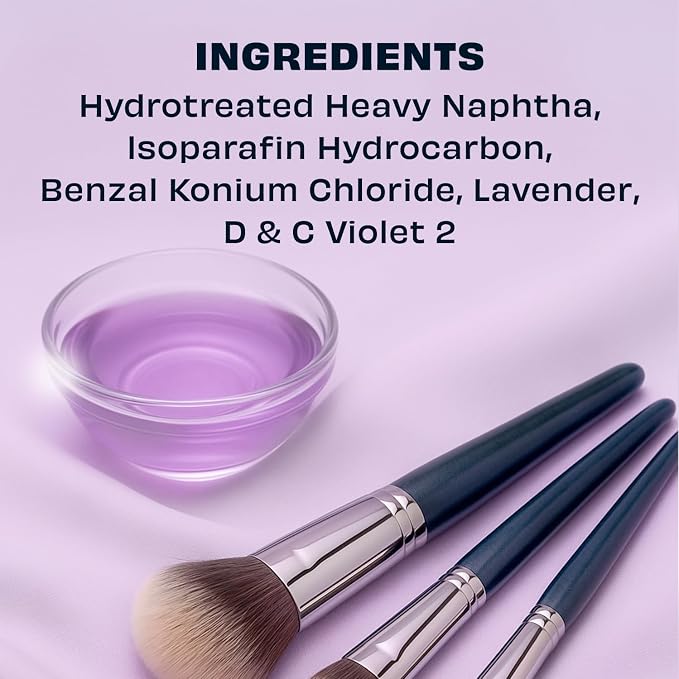 Original Lavender Makeup Brush Cleaner - Professional Cleanser for Makeup Brushes - Quick-Drying, Rinse-Free Formula - Removes Stubborn Waterproof Make Up, 16 oz
