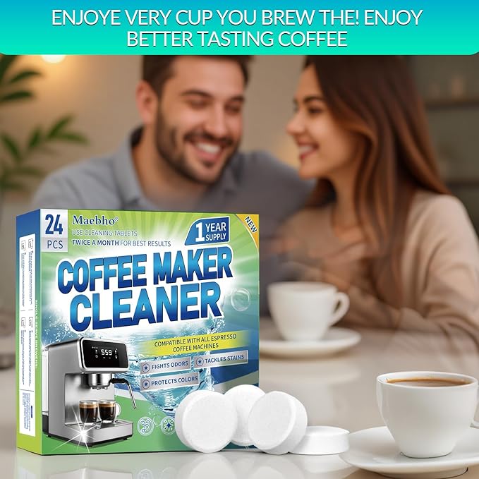 Coffee Maker Cleaner & Descaler Tablets and Garbage Disposal Cleaner and Deodorizer Tablets