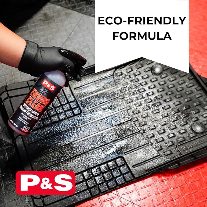 P & S PROFESSIONAL DETAIL PRODUCTS P&S Enviro-Clean Concentrated Cleaner & Degreaser – Citrus-Based Biodegradable Heavy Duty Cleaner for Cars, Engines, Wheels, Carpet & Vinyl