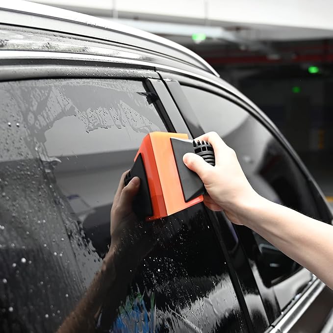 EHDIS Window Tint Bulldozer Squeegee Scrubber Paddle Squeegee, Long Handle Flat Glass Bulldozer Tint Tool