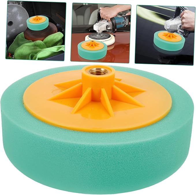 ULTECHNOVO 5pcs Drill Buffer Attachment Polishing Sponge Pad for Vehicles Restores Gloss and Mirror Finish Compatible Drills for Waxing and Sealing