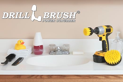 Drill Brush – Drill Brush Kit – Drill Brushes for Cleaning – Drill Brush Attachment - Drill Brush Set - Bathroom Accessories - Shower Cleaner - Bathtub - Bath Mat - Scrub Brush - Grout Cleaner