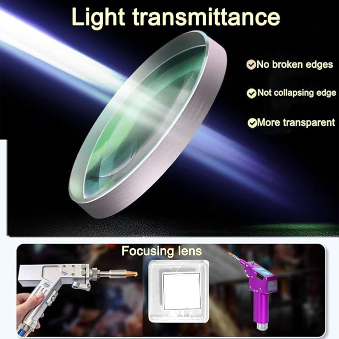 Laser Welding Lens Dia.20mm Focusing Lens,SUP23S/T,F150mm CT4.5,Cleaning Machine D20F150 Focus Lenses for Hand-held Welding Head (D20*4.5-F150)