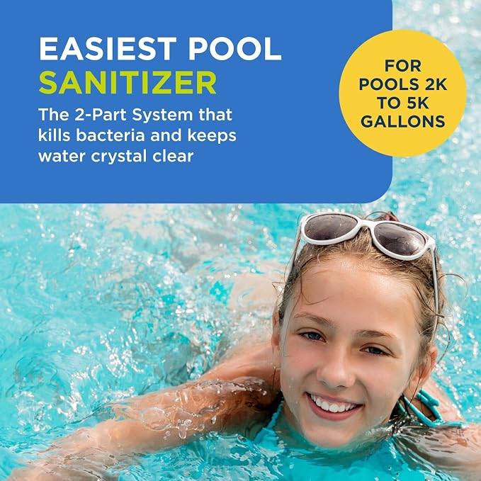 Flippin’ FROG Floating Sanitizer System for Pools 2,000 to 5,000 Gallons - Prefilled Floater with Sanitizing Minerals and Chlorine for Easy Pool Treatment & Maintenance - 4 Month Bundle