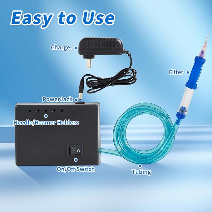 Hearing Aid Vacuum Cleaner, Hearing Aid Cleaning Tools for Earbuds, Headphones, in-Ear Monitors, Ear Vacuum Strong Suction Removes Earwax
