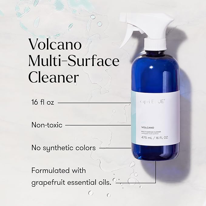 Capri Blue Volcano Multi Surface Cleaner Spray - Multi Purpose Cleaner - Cleaning Spray Safe for Countertops, Granite, & More - Vegan & Cruelty Free Cleaning Supplies (16 fl oz)