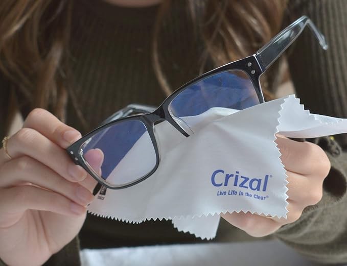 Crizal Eyeglass Lens Cleaning Kit – 1 Pack (2oz Spray + Microfiber Cloth) – Designed & Tested for AR-Coated Lenses – Complete Lens Care System