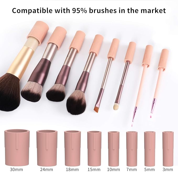 Senbowe Makeup Brush Cleaner and Large Cotton Floral Makeup Bag