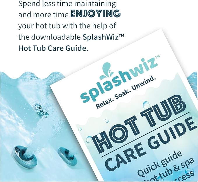ProTeam Spa Foam Fighter - Hot Tub Defoamer - Spa Foam Eliminator with SplashWiz Hot Tub Chemicals Care Guide - (1 pt)