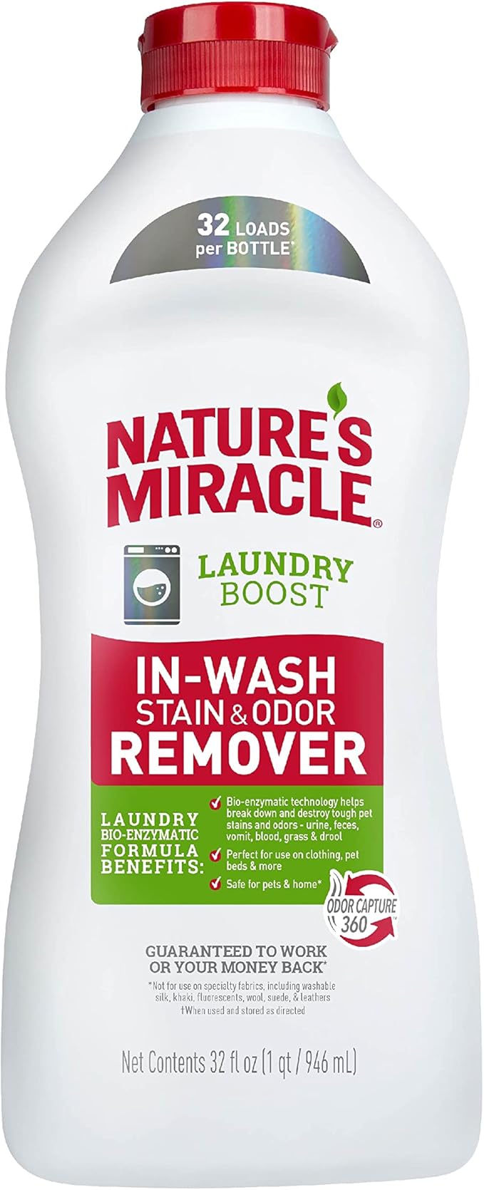 Nature's Miracle 1gal Severe Mess Enzymatic Dog Stain & Odor Eliminator and 32oz Laundry Boost Pet Stain & Odor Remover