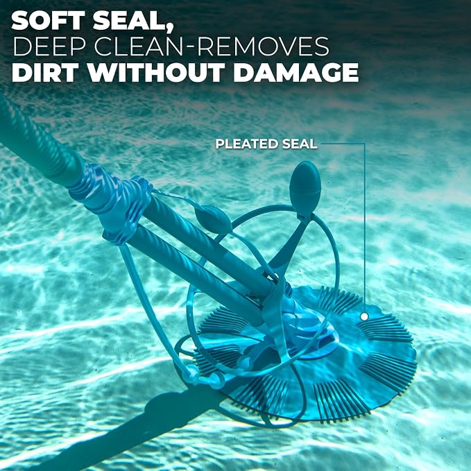 XtremepowerUS Pool Vacuum Cleaner for Above Ground & In-Ground Swimming Pools, Cleaning System, Heavy-Duty Pool Maintenance Equipment (Suction Vacuum)