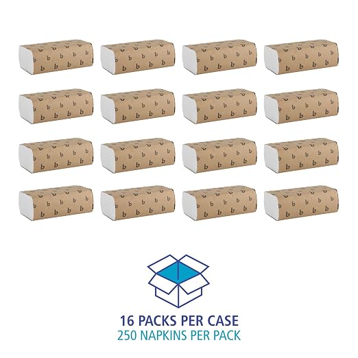 Boardwalk Multifold Disposable Bathroom Paper Hand Towels, 1-Ply, 9 x 9.45, 250 Towels/Pack, 16 Packs/Carton, White