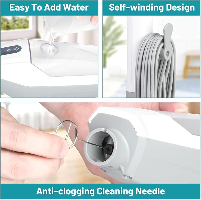 Steam Mop for Floor Cleaning, 12 in 1 Handheld Steam Cleaner for Home, Floor Steamer for Hardwood Windows Tile Laminate Shutter & Clothes with Attachments (grey)