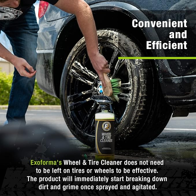 ExoForma Wheel & Tire Cleaner with Wet Tire Dressing Spray