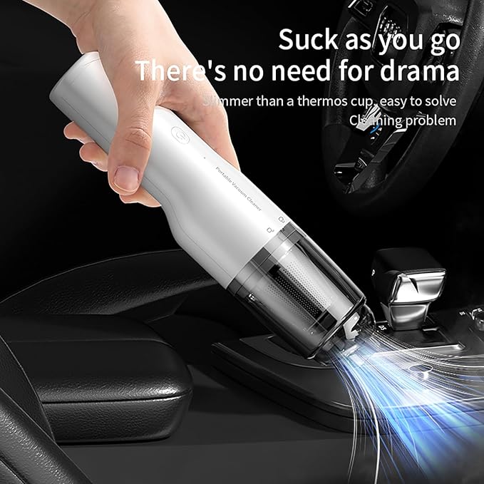 OOYY Car Vacuum Cleaner, 2-in-1 Vacuum Cleaner, Portable mini Cordless Vacuum Cleaner with Blowing and Inflating Functions, Suitable for Home and car use.