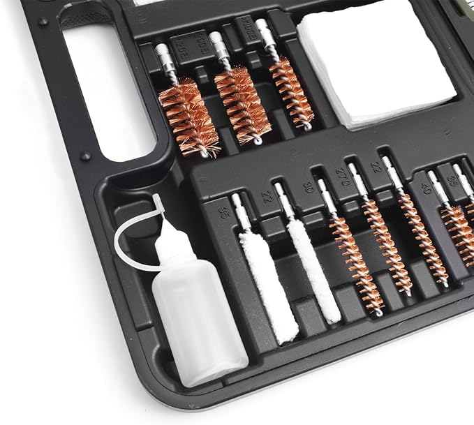 Gun Cleaning Kit Universal Gun Cleaner for Shotgun, Pistol, Rifle, All Guns with Lightweight Carrying Case