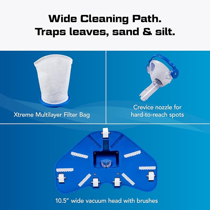 POOL BLASTER Max Li Cordless Pool Vacuum – Battery‑Powered, No Hoses or Cords – for Inground & Above Ground Pools, & Spas – up to 60‑Minute Runtime