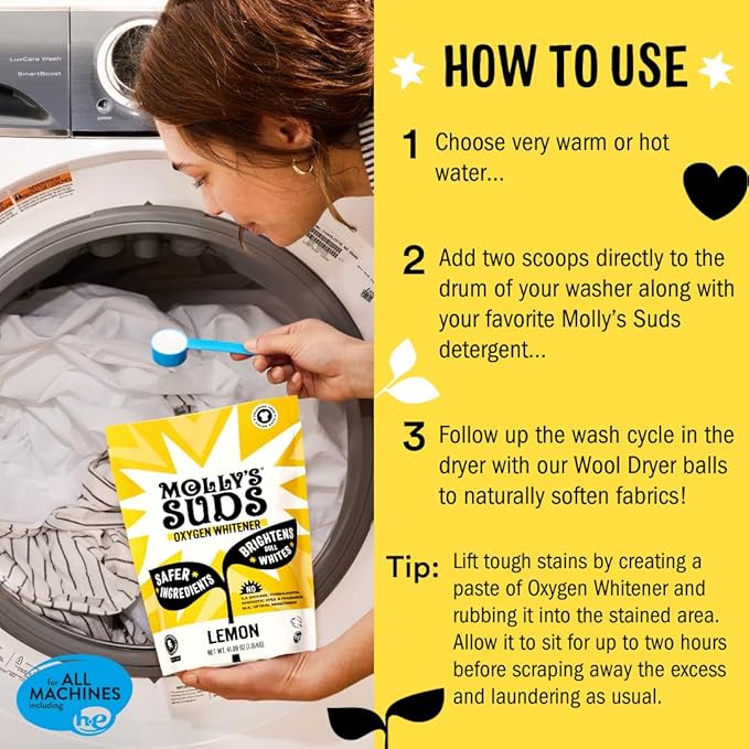 Molly's Suds The Bulk Bundle | Includes Original Laundry Detergent Powder and Oxygen Whitener