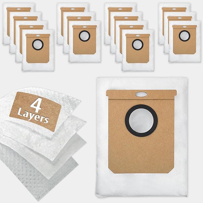 BBT BAMBOOST Filters Replacement Parts Fit for eufy Clean L60, Dust Bags, Side Brush, Roller Brushes, Filter Accessories