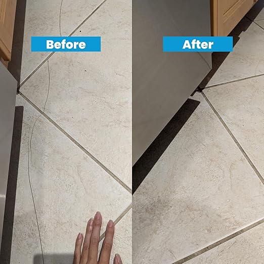 MagicEzy Tile RepairEzy - (Light Gray) Touch Up Paint Filler for Bathroom Tiles, Appliance, Furniture, Walls, Counter Tops - Glossy Finish