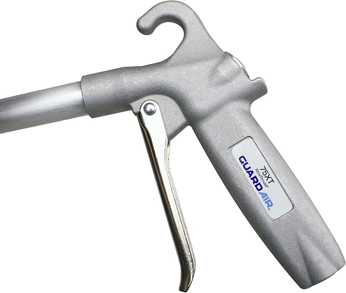 Guardair XtraThrust Safety Air Gun - 36 inch Aluminum Extension, Pistol Style Grip, OSHA Compliant Alloy Nozzle, 1/4 Inch FNPT Inlet (75XT036AA)