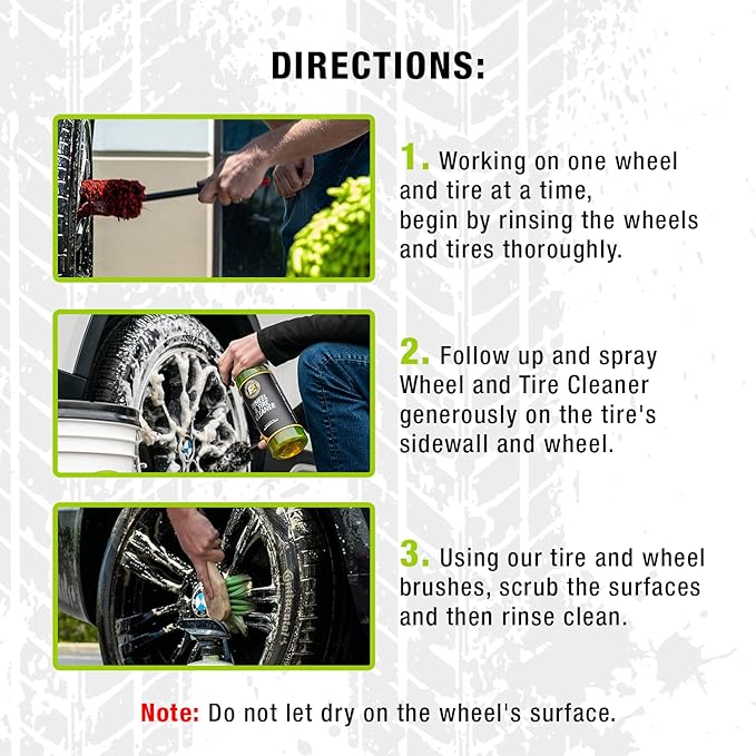 ExoForma Wheel & Tire Cleaner with Bendable Wheel Brush
