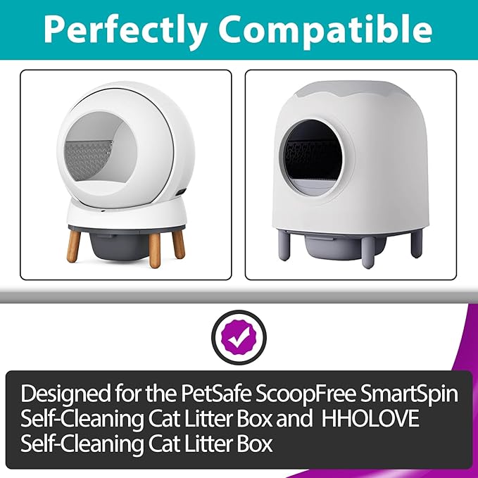 9 Pcs Deodorizer Compatible with PetSafe ScoopFree SmartSpin Self-Cleaning Cat Litter Box & HHOLOVE Self-Cleaning Cat Litter Box, Natural Essential Oils, Cat Friendly, Odor Control