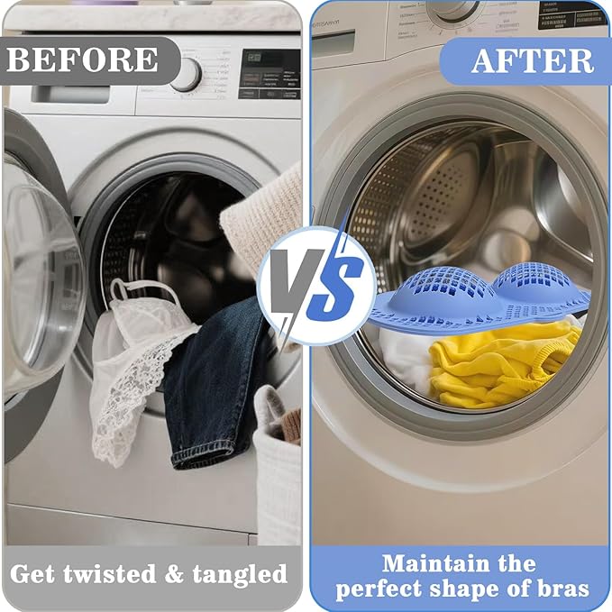 Silicone Bra Washing Bags for Laundry, Lingerie Laundry Mesh Bags, Keep Shape Delicate Wash Bra Bags Prevent Damage, Socks, Underwear, Protective Wash Bags with Lockable Zipper