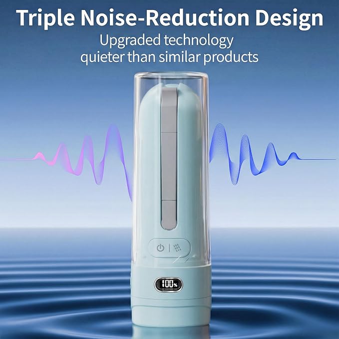 Portable Bidet for Travel, Personal Hygiene Sprayer Bottle for Women Men, Mobile Bidet Portable for Toilet,Electric Handheld High-Pressure Foldable USB-C Battery-Powered (Blue)