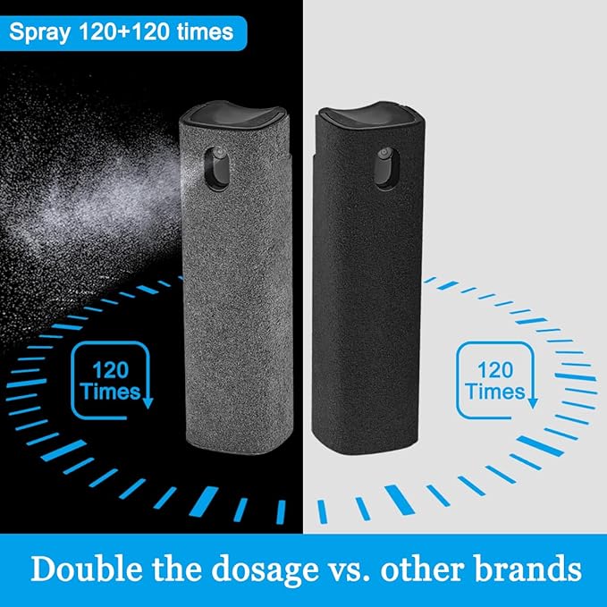 Screen Cleaner Spray and Wipe for Laptop Monitor and Car Screens, walrfid Laptop Keyboard Cleaner Kit for Airpod Phone iPhone Computer MacBook