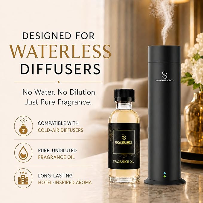 Luxury Hotel Diffuser Oil for Hotels and Homes - Aromatherapy Oils for use with an Essential Oil Diffuser at Home - Fragrance-Scent Diffuser Oil Blend (The Penthouse) 4.05fl oz (120ml)