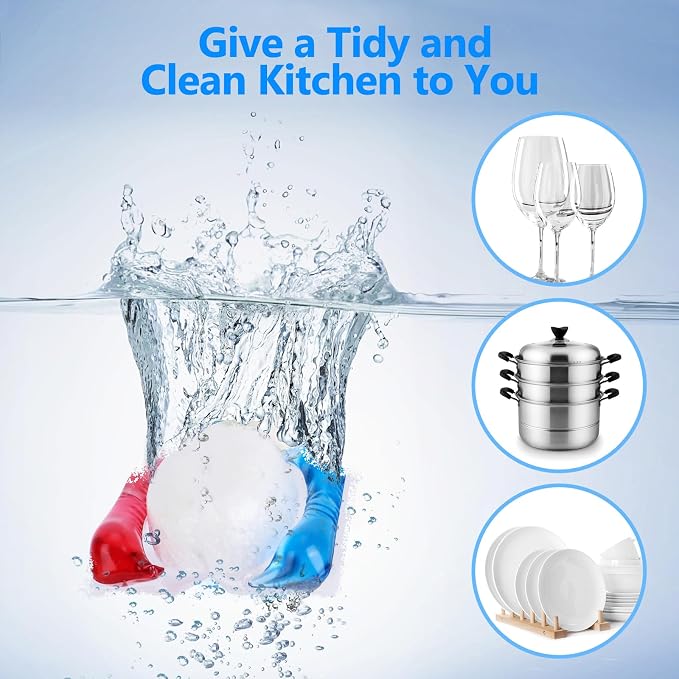 400 Count Dishwasher Pods, No Pre-Rinse Dishwasher Detergent Soap On Stain and Grease, Leaving a Virtually Spotless Shine,Dishwasher Detergent for Deep Cleaning