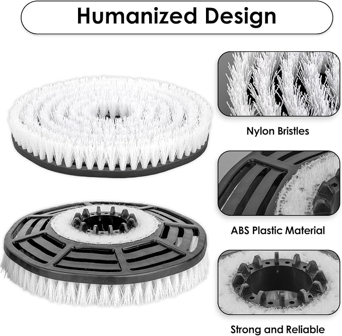(2 Pack) S7000 Upgraded Steam Mop Replacement Brush Pads Compatible with Shark Steam and Scrub Mop S8201, S8001, S7201, S7000 Series, S8000, S7001, S7005, S7000AMZ, S7001TGT, Replacement Brush Heads