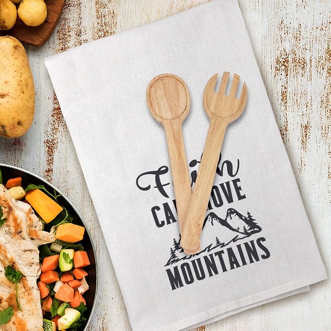 Style In Print Mothers Day Decor Flour Kitchen Towels Mountains Faith Can Move Mountains Trees Camping Cleaning Supplies Dish Towels Design Only