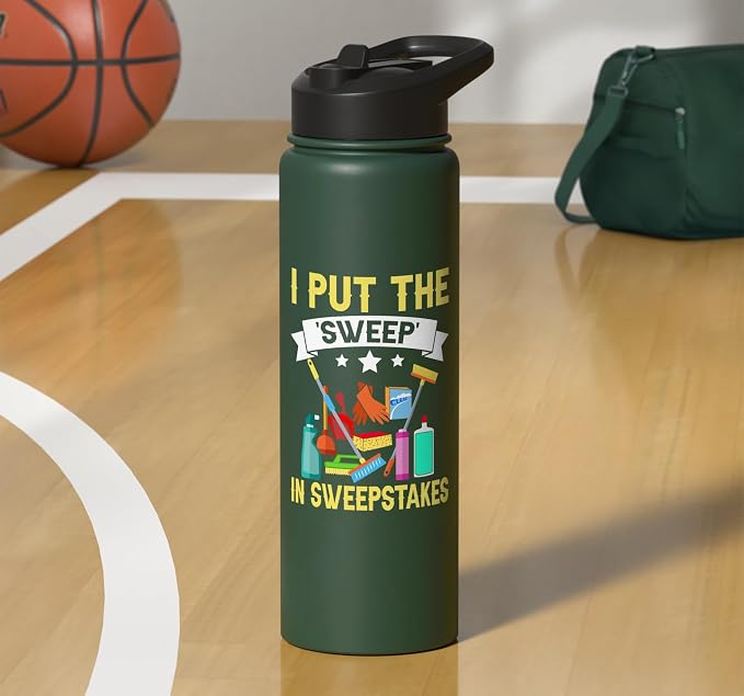 I put the Sweep in Sweepstakes Cleaning Stainless Steel Insulated Water Bottle