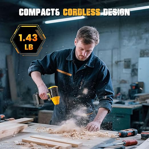 ohyes Air Duster 380W Brushless High-Speed Motor 100,000RPM Fit for DeWALT 20v Max Battery Variable Speed Turbo Jet Fan for Jobsite & Workshop(Battery not Included)