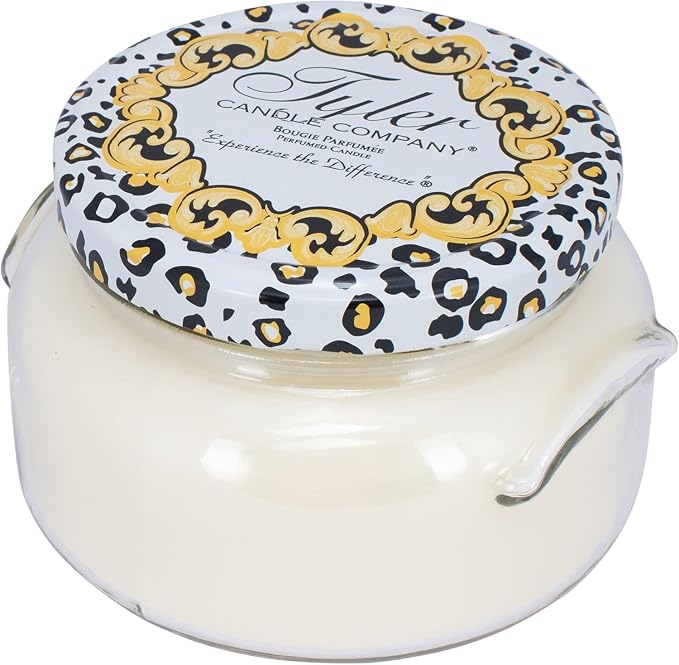 GLAM4LIFE Tyler 22 oz Scented 2-Wick Jar Candle, White