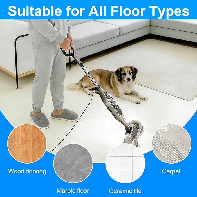 2 Pcs Upgraded Mop Pad Brush Replacement for Bissell Spinwave Steam Mop 20393, 20399, 23159, 23157, 3897A, 2124, 3712, 2039A, 2315 Professional Cleaning and Polishing Deep Cleaning Hard Floors (Blue)