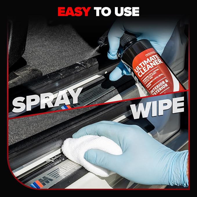Carfidant Bug Remover Heavy Duty for Car Exterior with Ultimate Cleaner for Car Interior