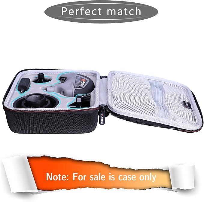LTGEM EVA Hard Case Compatible with Dremel Versa Cleaning Tool- Grout Brush- Bathroom Shower Scrub- Kitchen & Bathtub Cleaner - Travel - Protective Carrying Storage Bag